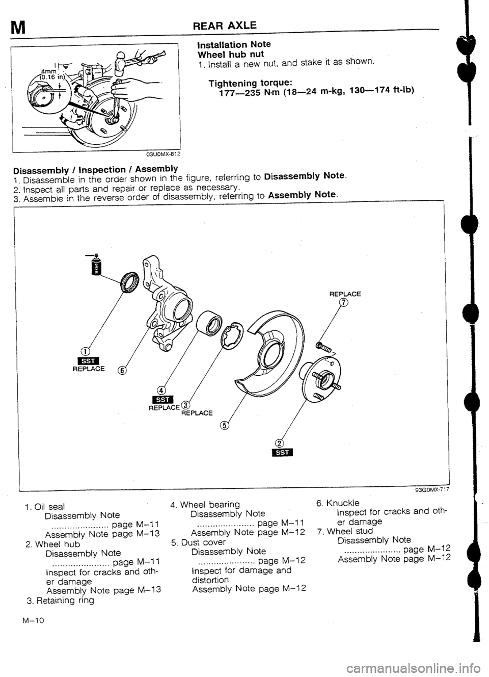 MAZDA 232 1990 Workshop Manual Suplement MAZDA 232 1990 Workshop Manual Suplement