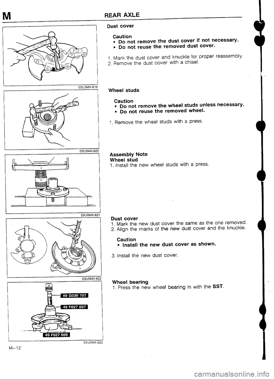 MAZDA 232 1990 Workshop Manual Suplement MAZDA 232 1990 Workshop Manual Suplement