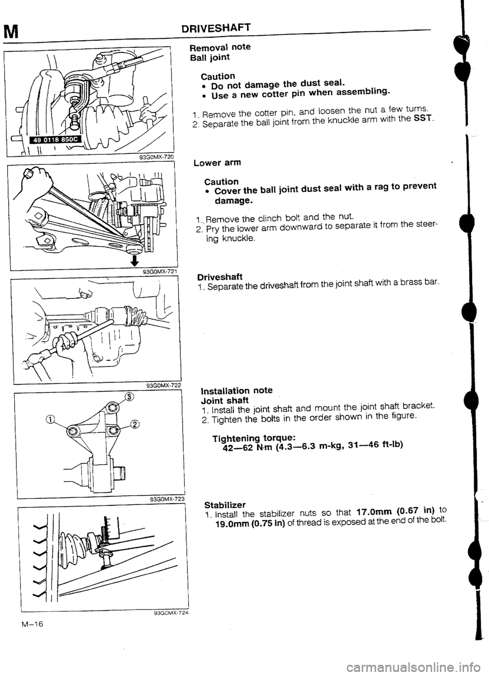 MAZDA 232 1990 Workshop Manual Suplement MAZDA 232 1990 Workshop Manual Suplement