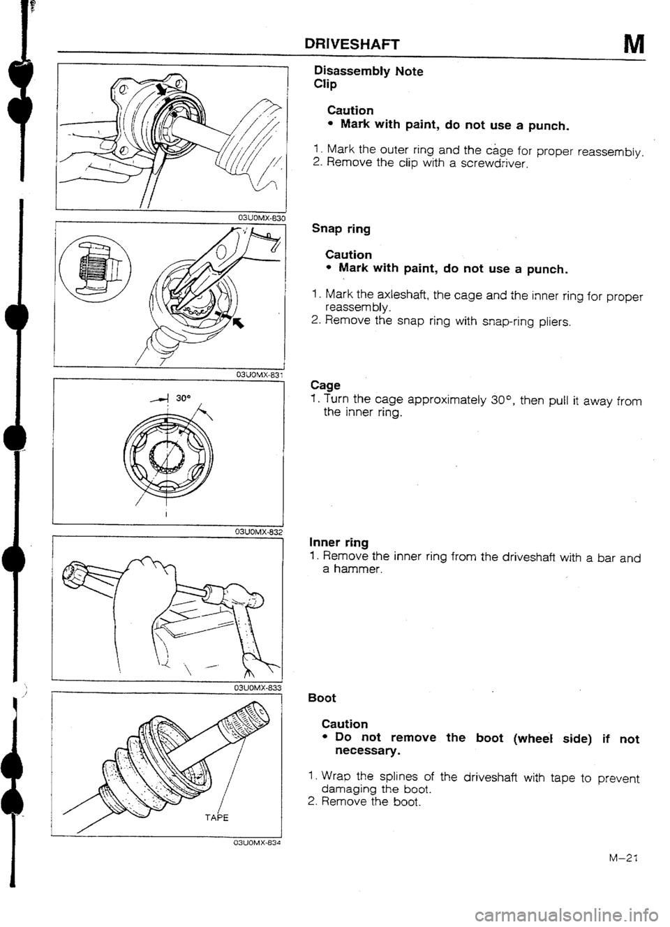 MAZDA 232 1990 Workshop Manual Suplement MAZDA 232 1990 Workshop Manual Suplement