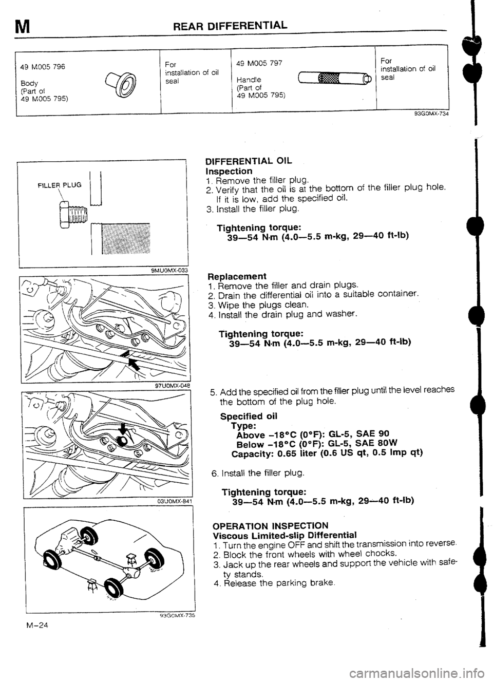 MAZDA 232 1990 Workshop Manual Suplement MAZDA 232 1990 Workshop Manual Suplement