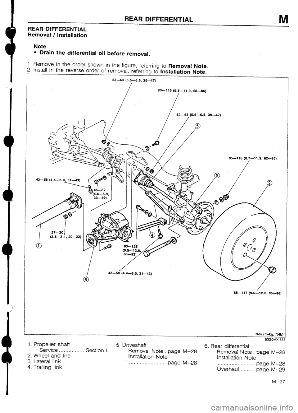 MAZDA 232 1990 Workshop Manual Suplement MAZDA 232 1990 Workshop Manual Suplement