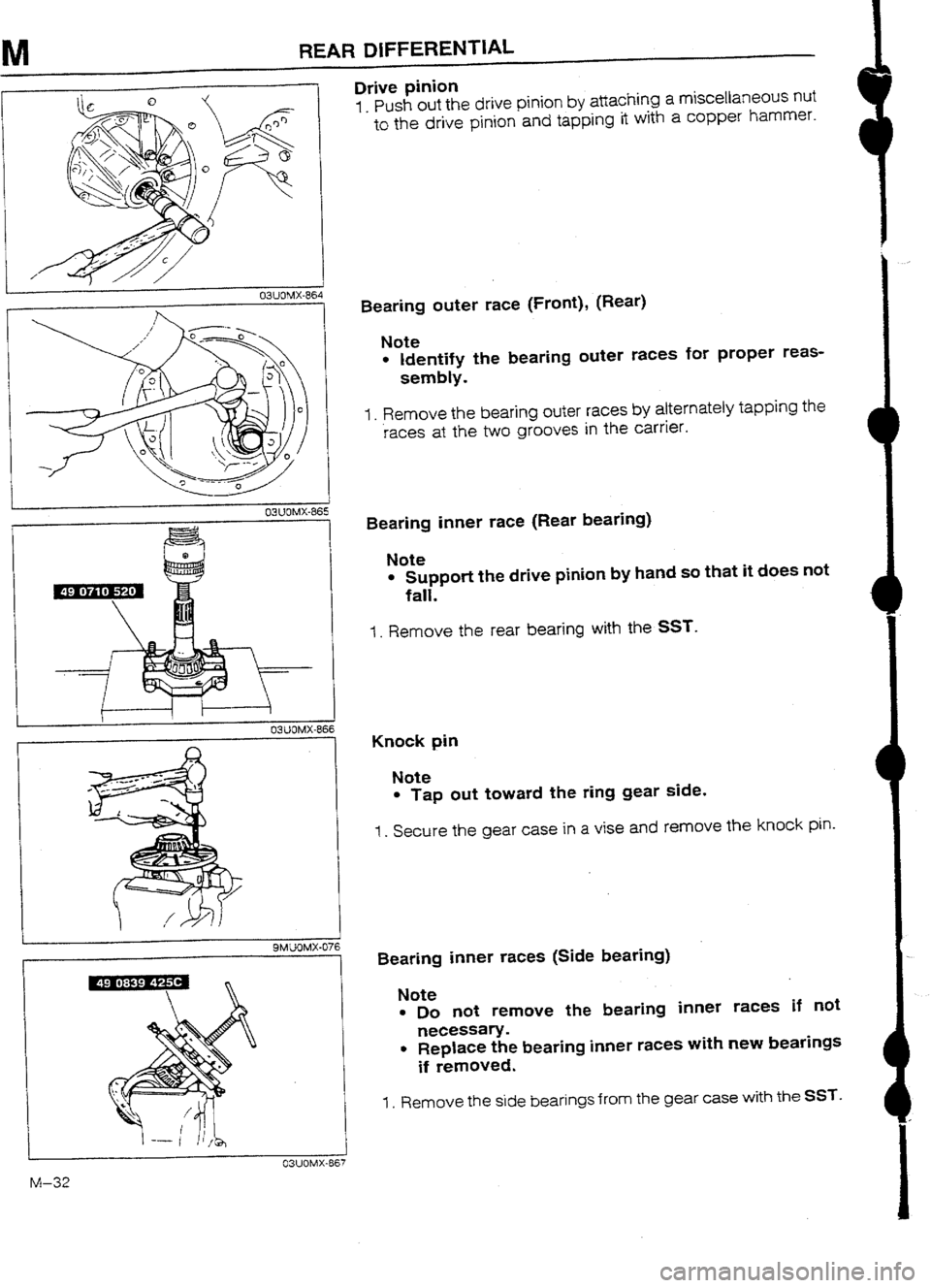 MAZDA 232 1990 Workshop Manual Suplement MAZDA 232 1990 Workshop Manual Suplement