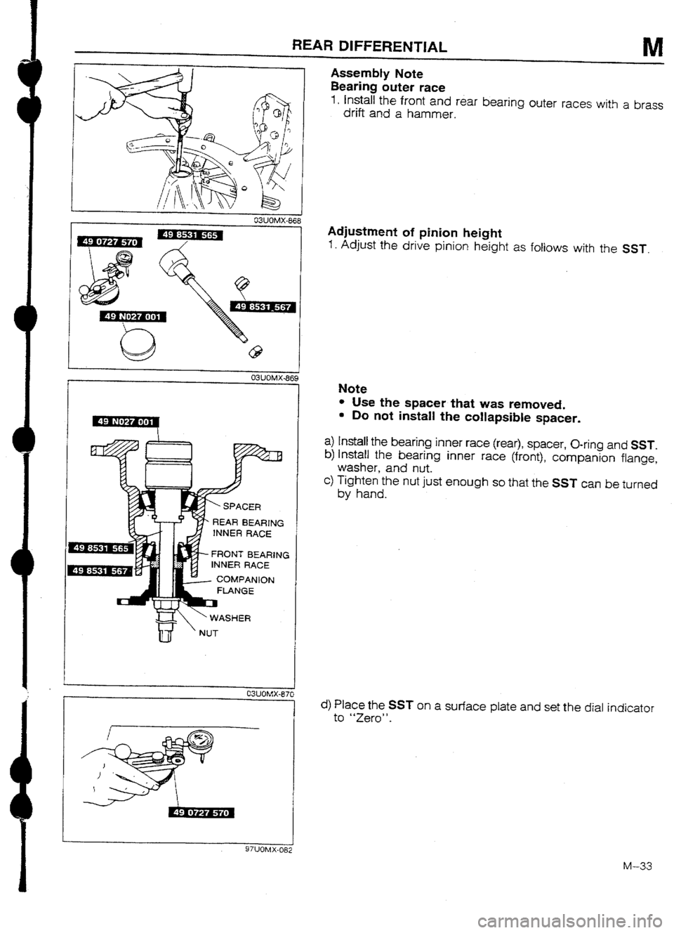 MAZDA 232 1990 Workshop Manual Suplement MAZDA 232 1990 Workshop Manual Suplement