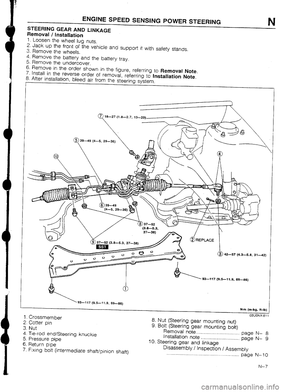 MAZDA 232 1990 Workshop Manual Suplement MAZDA 232 1990 Workshop Manual Suplement