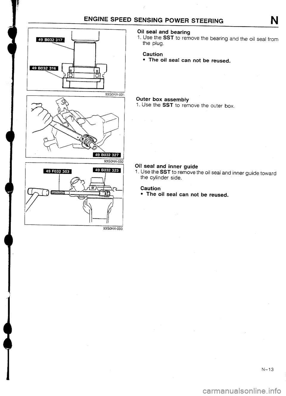 MAZDA 232 1990 Workshop Manual Suplement MAZDA 232 1990 Workshop Manual Suplement