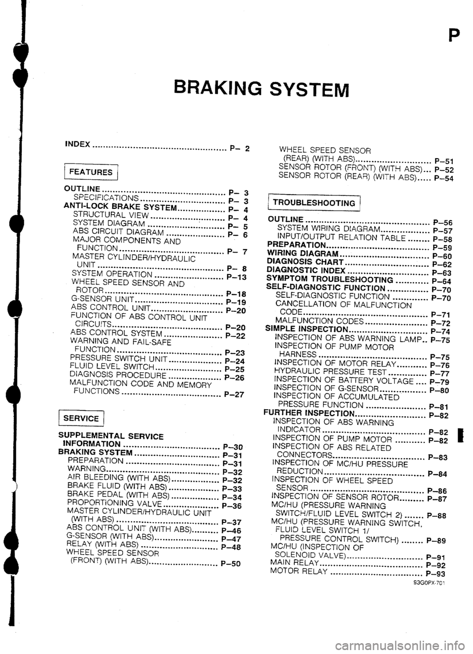 MAZDA 232 1990 Workshop Manual Suplement MAZDA 232 1990 Workshop Manual Suplement