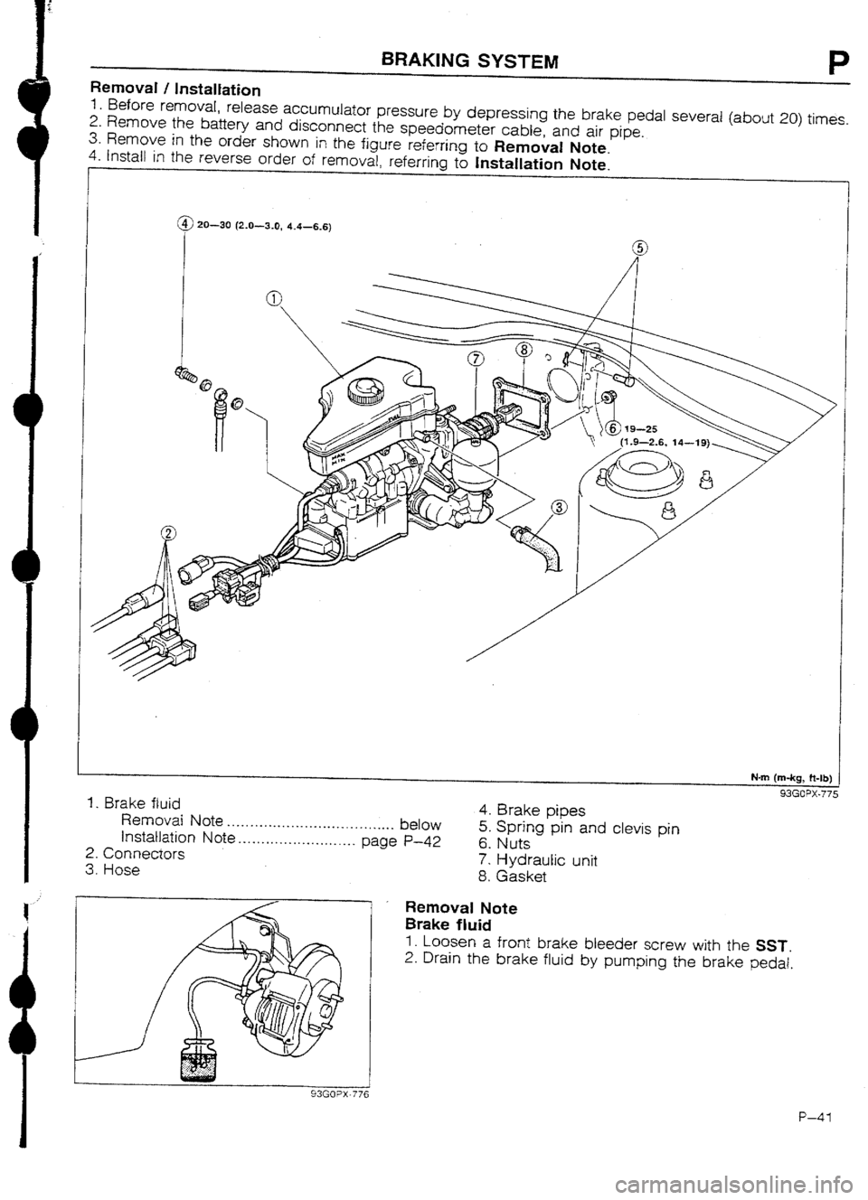 MAZDA 232 1990 Workshop Manual Suplement MAZDA 232 1990 Workshop Manual Suplement