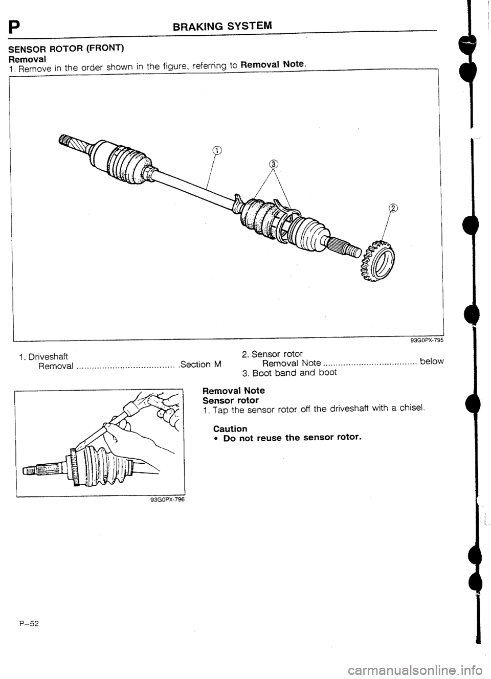 MAZDA 232 1990 Workshop Manual Suplement MAZDA 232 1990 Workshop Manual Suplement