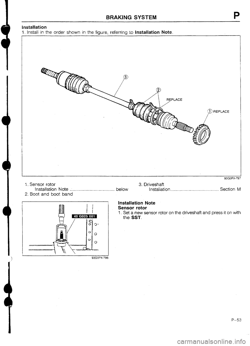 MAZDA 232 1990 Workshop Manual Suplement MAZDA 232 1990 Workshop Manual Suplement