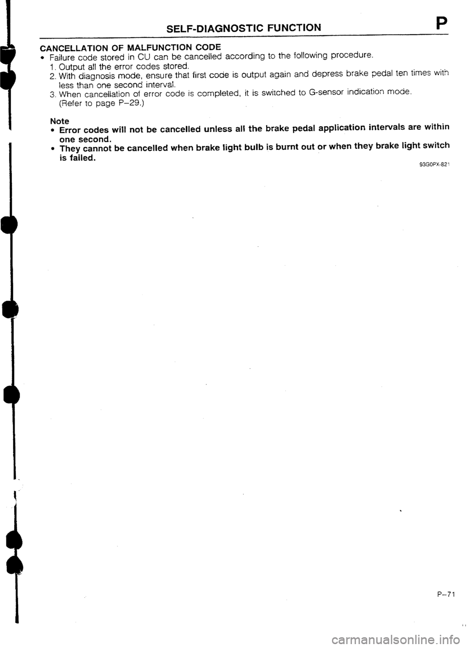 MAZDA 232 1990 Workshop Manual Suplement MAZDA 232 1990 Workshop Manual Suplement
