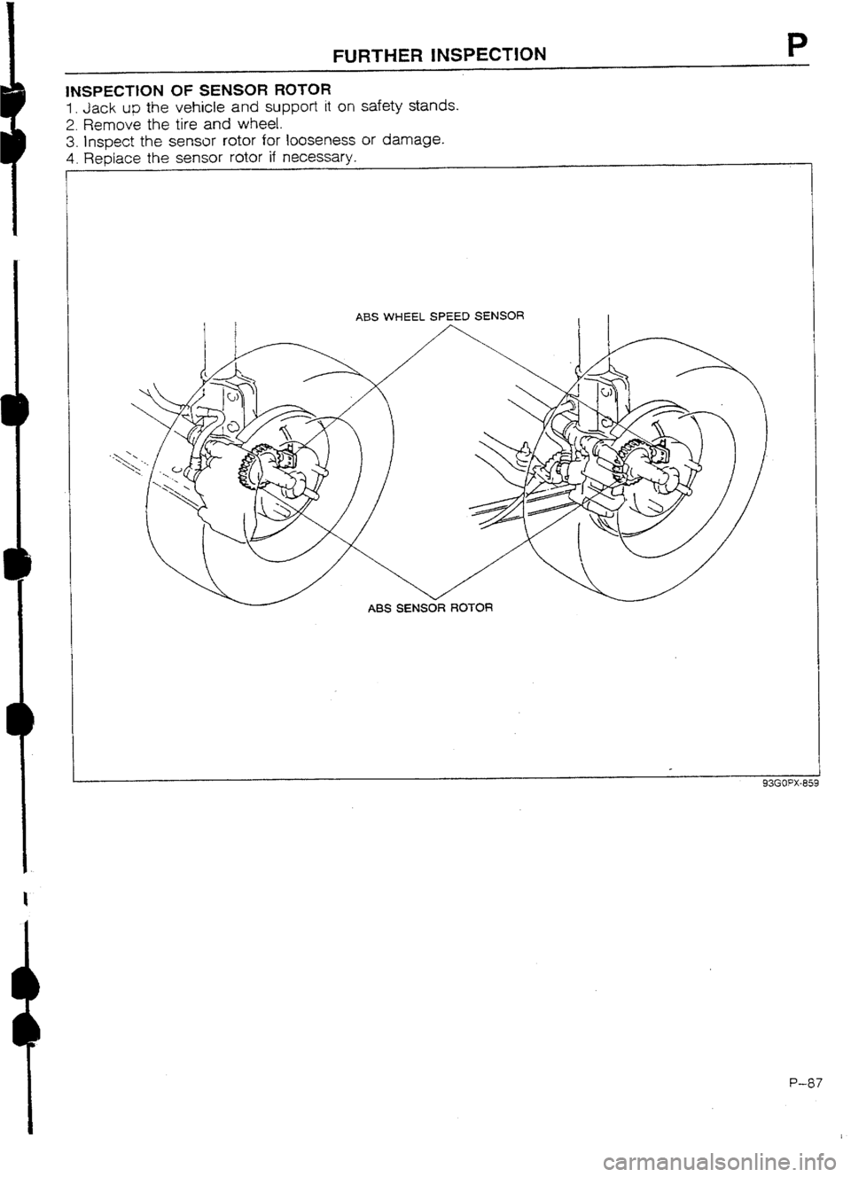 MAZDA 232 1990 Workshop Manual Suplement MAZDA 232 1990 Workshop Manual Suplement