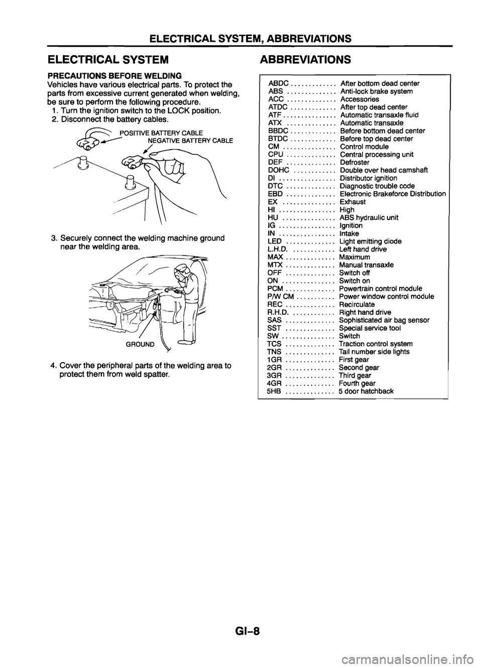 MAZDA 626 1999 Suplement User Guide MAZDA 626 1999 Suplement User Guide