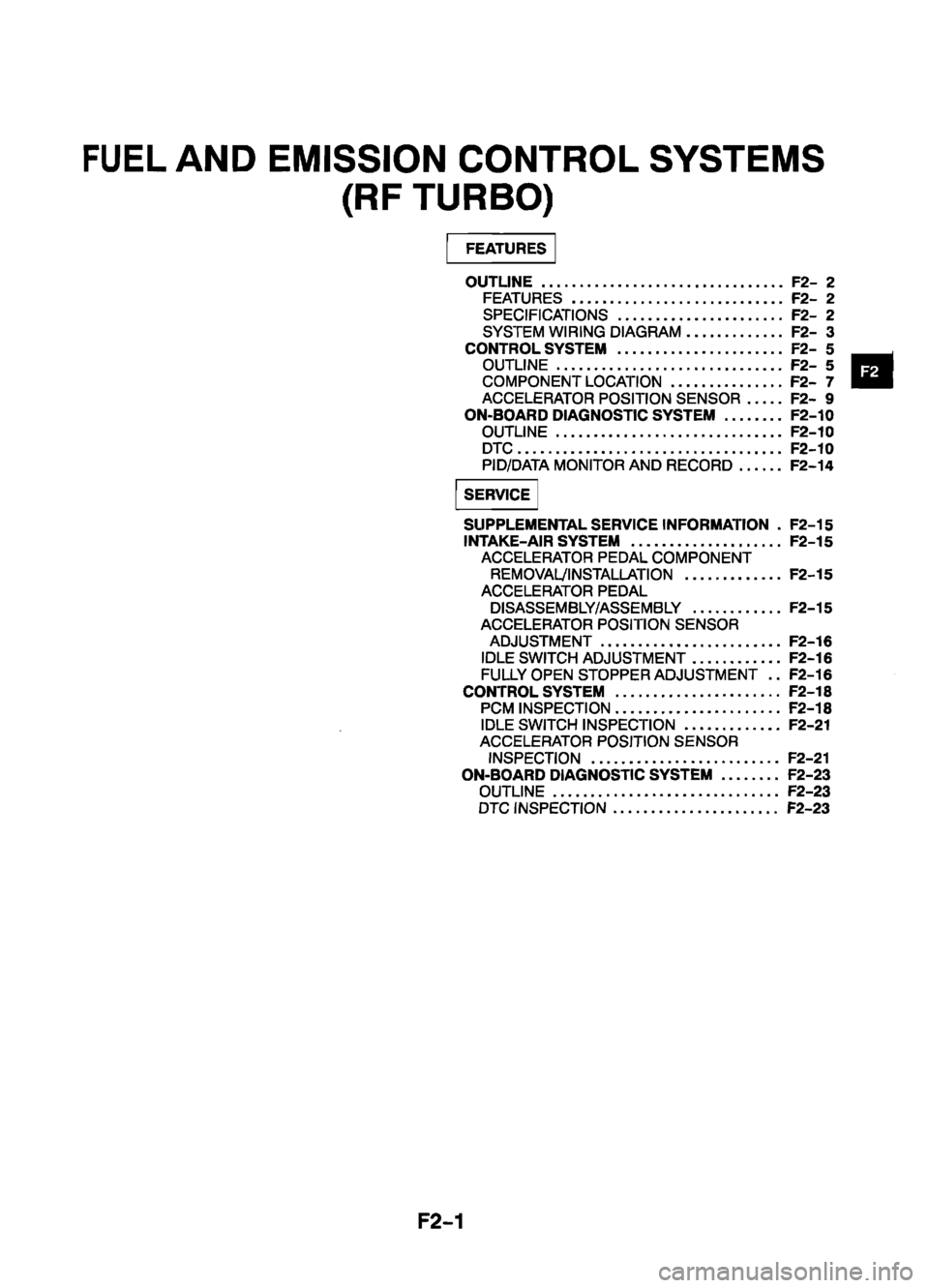 MAZDA 626 1999 Workshop Manual Suplement MAZDA 626 1999 Workshop Manual Suplement