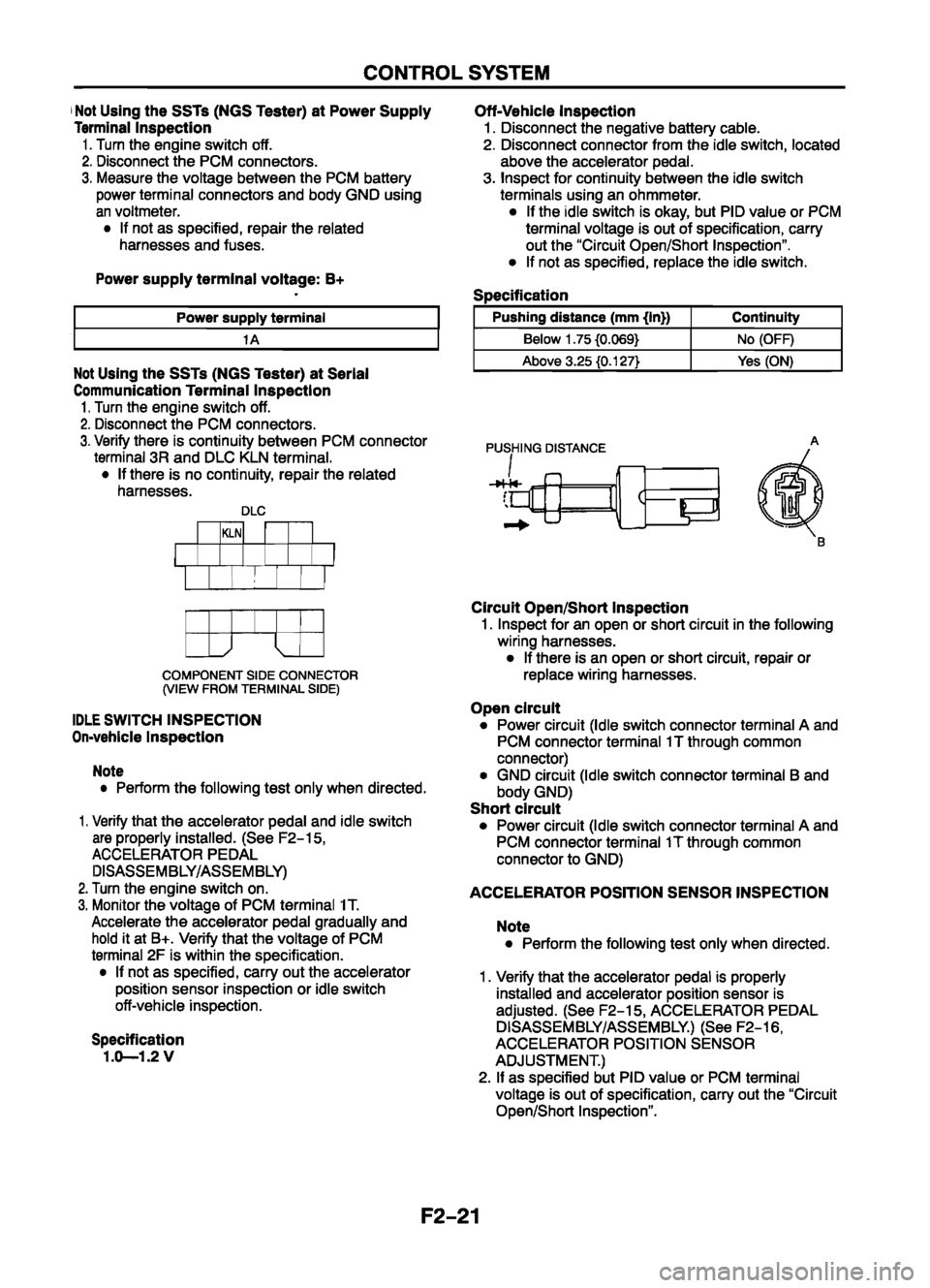 MAZDA 626 1999 Workshop Manual Suplement MAZDA 626 1999 Workshop Manual Suplement