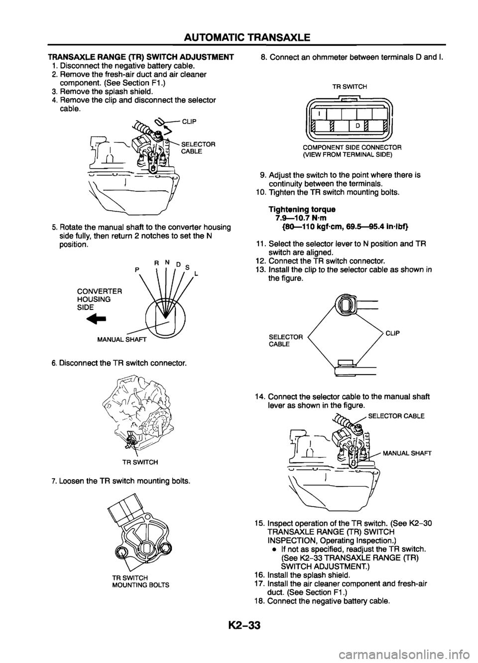 MAZDA 626 1999 Workshop Manual Suplement MAZDA 626 1999 Workshop Manual Suplement