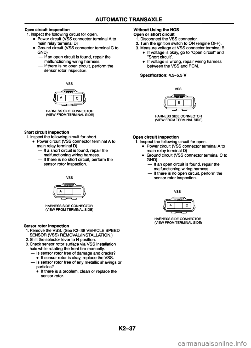MAZDA 626 1999 Workshop Manual Suplement MAZDA 626 1999 Workshop Manual Suplement