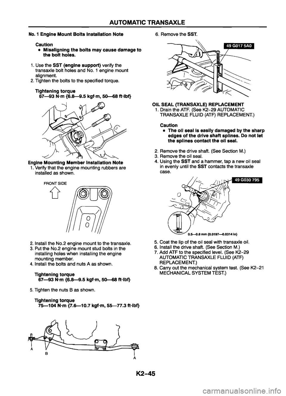 MAZDA 626 1999 Workshop Manual Suplement MAZDA 626 1999 Workshop Manual Suplement