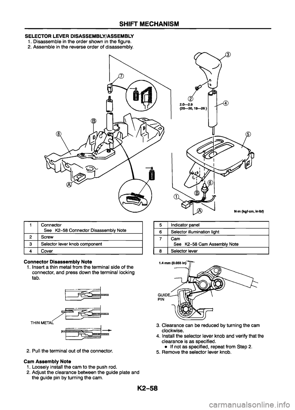 MAZDA 626 1999  Workshop Manual Suplement 