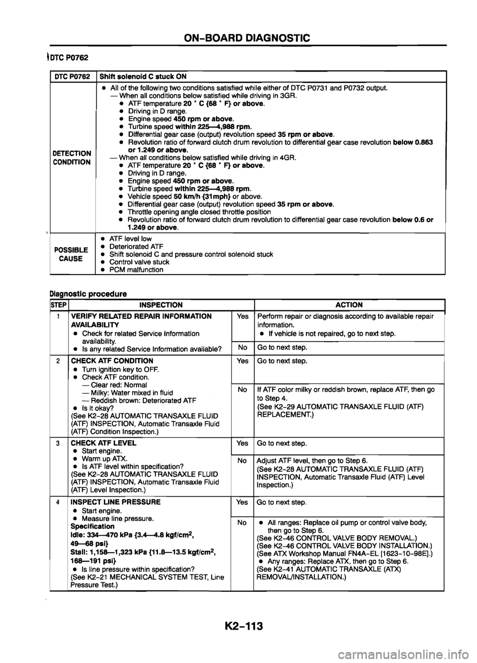 MAZDA 626 1999 Workshop Manual Suplement MAZDA 626 1999 Workshop Manual Suplement