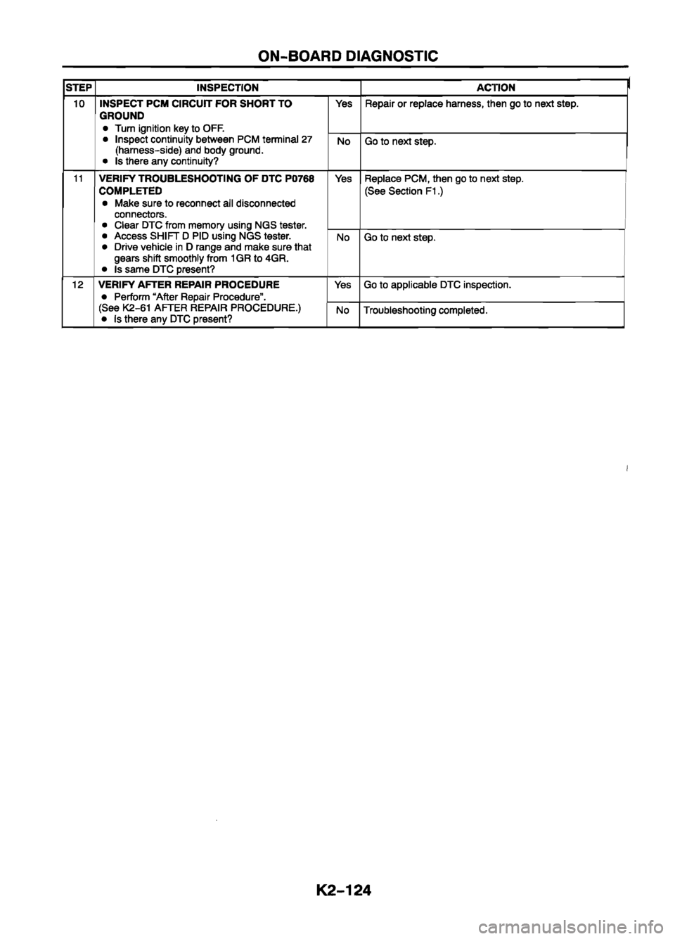 MAZDA 626 1999  Workshop Manual Suplement 