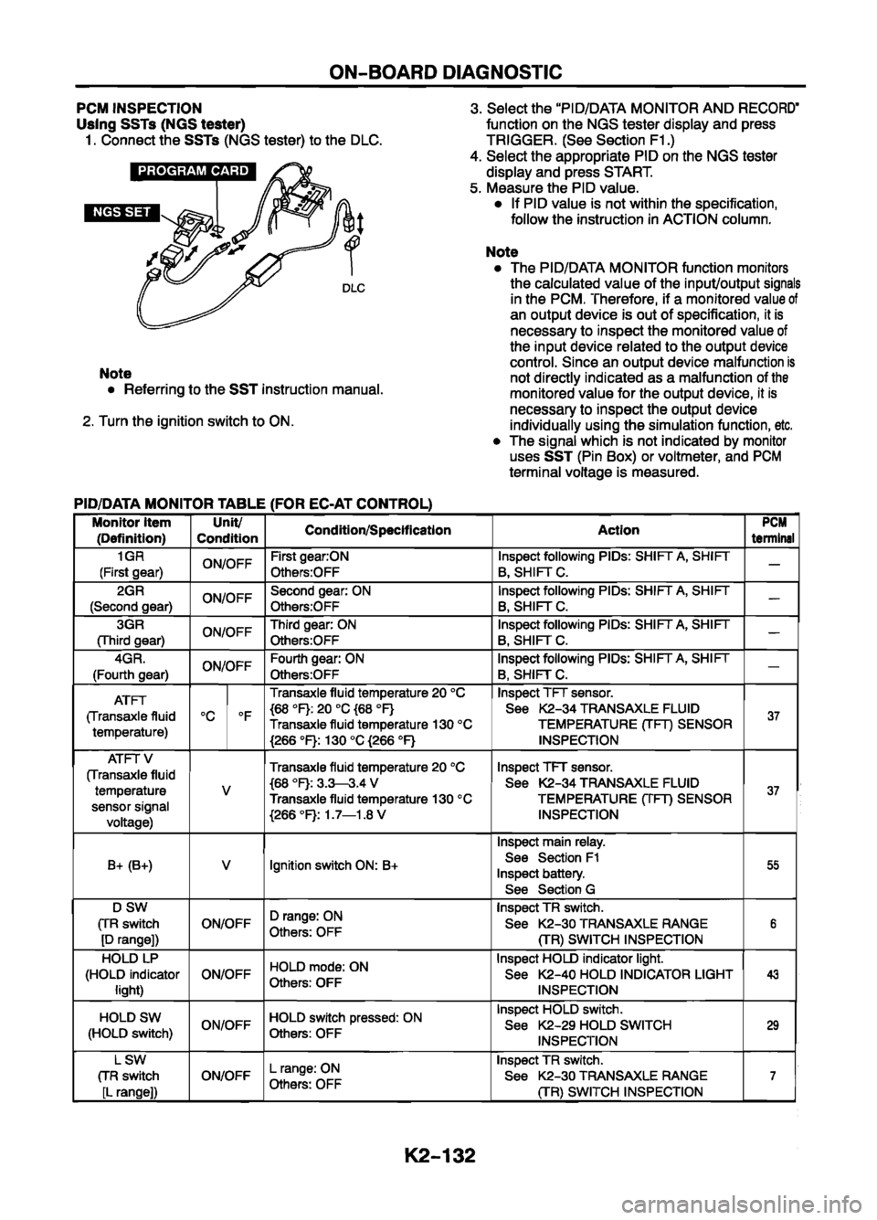 MAZDA 626 1999  Workshop Manual Suplement 