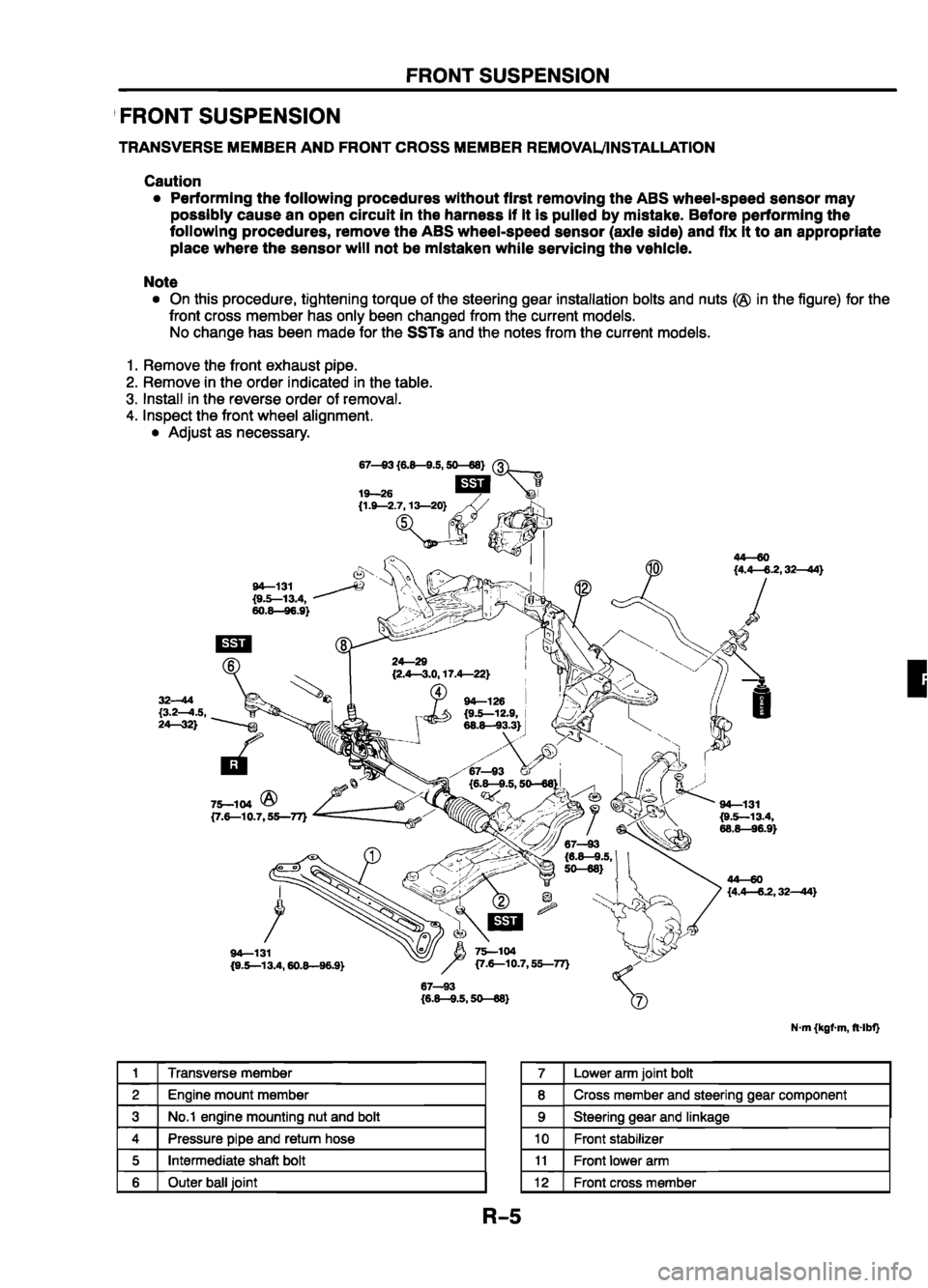MAZDA 626 1999 Workshop Manual Suplement MAZDA 626 1999 Workshop Manual Suplement