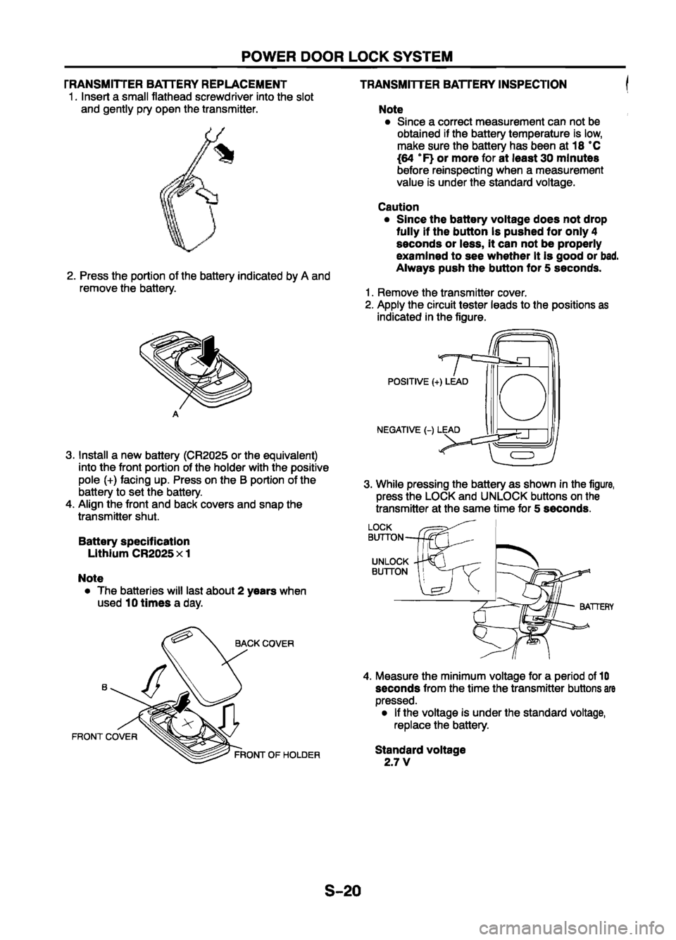MAZDA 626 1999  Workshop Manual Suplement 