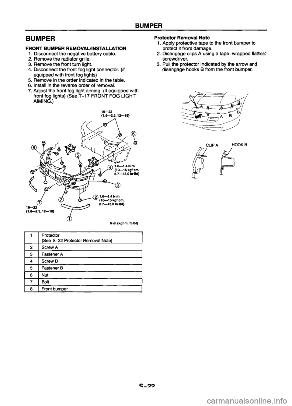 MAZDA 626 1999  Workshop Manual Suplement 