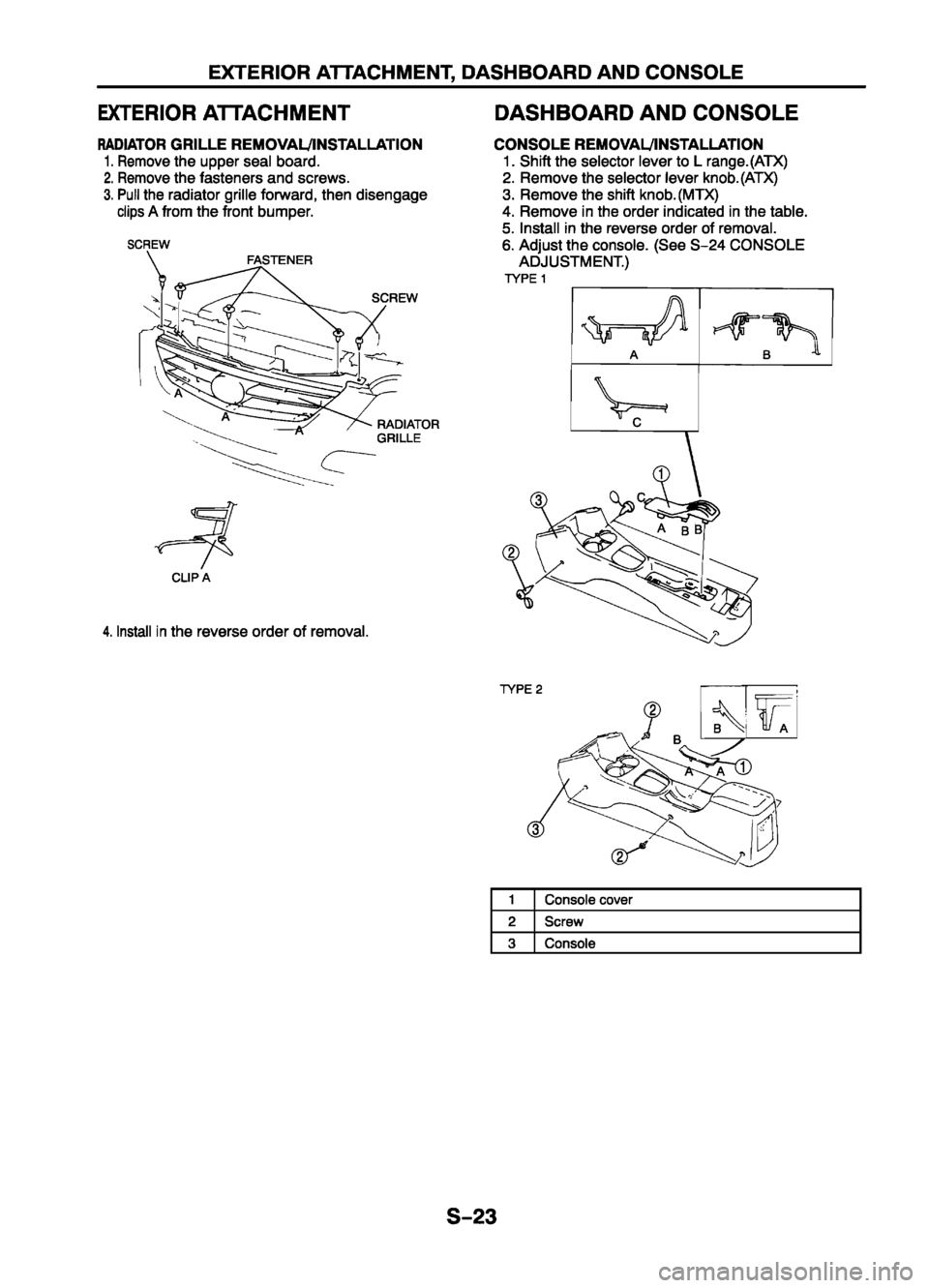 MAZDA 626 1999  Workshop Manual Suplement 
