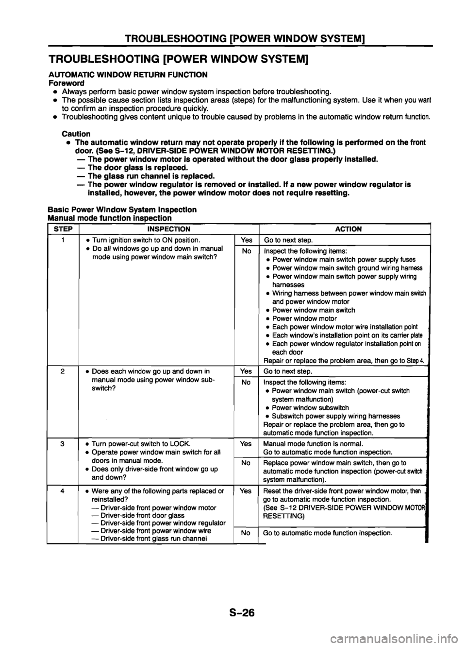 MAZDA 626 1999  Workshop Manual Suplement 