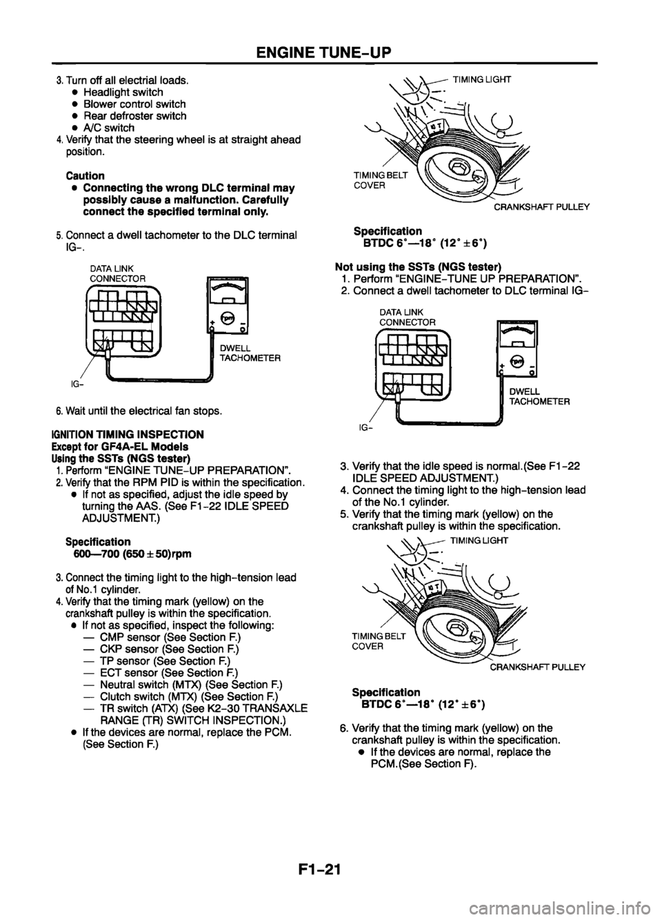 MAZDA 626 1999 Suplement Service Manual MAZDA 626 1999 Suplement Service Manual