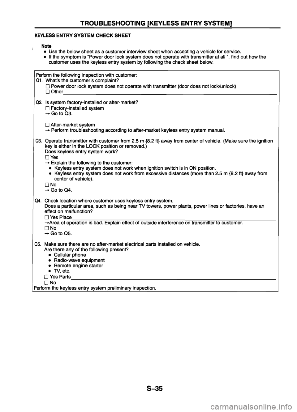 MAZDA 626 1999  Workshop Manual Suplement 