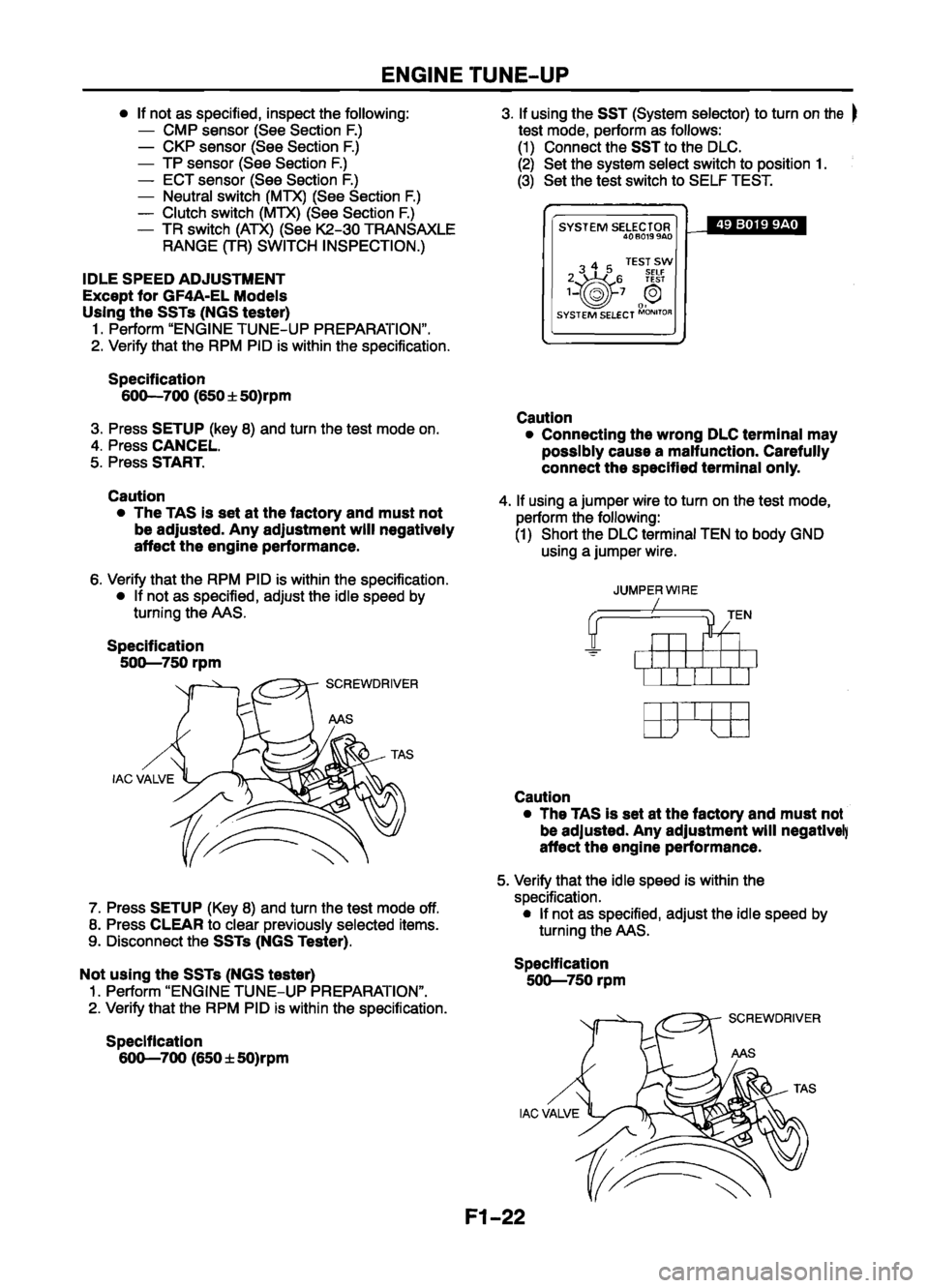 MAZDA 626 1999 Suplement Service Manual MAZDA 626 1999 Suplement Service Manual