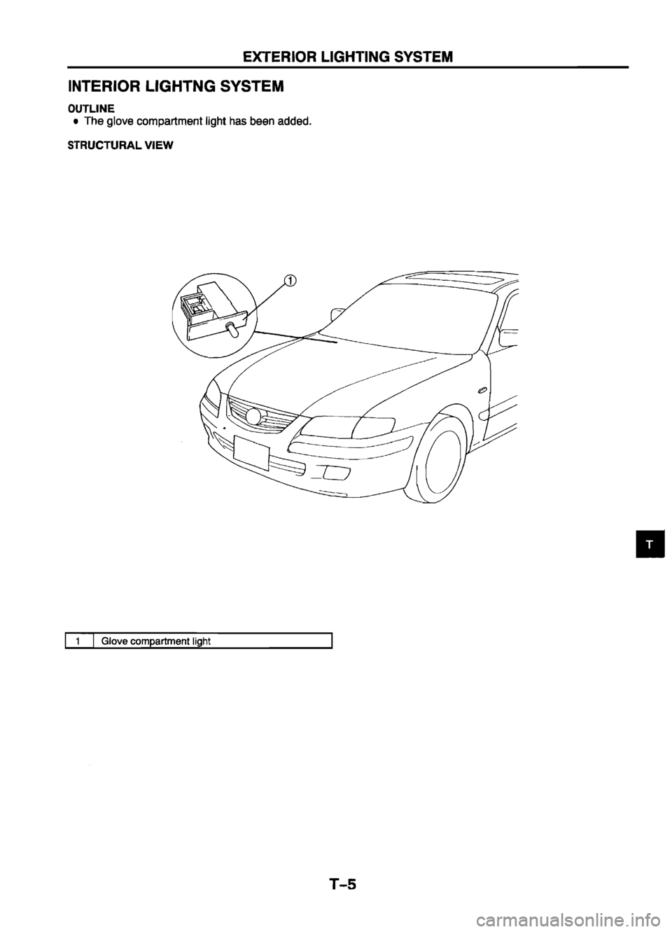 MAZDA 626 1999  Workshop Manual Suplement 
