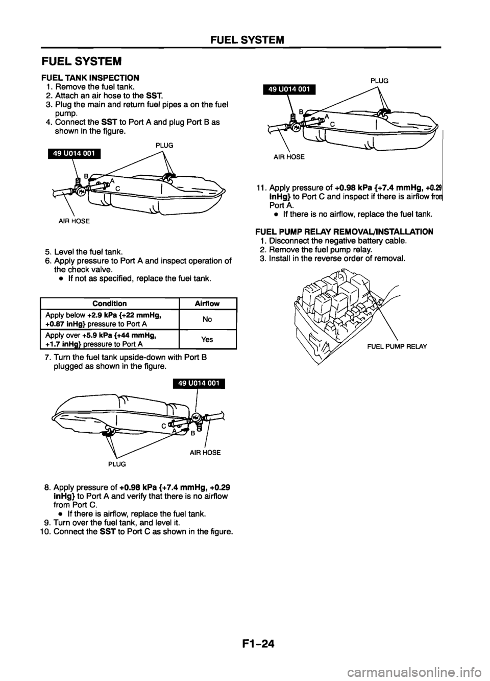 MAZDA 626 1999 Suplement Service Manual MAZDA 626 1999 Suplement Service Manual