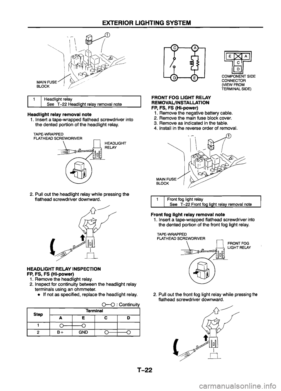MAZDA 626 1999  Workshop Manual Suplement 
