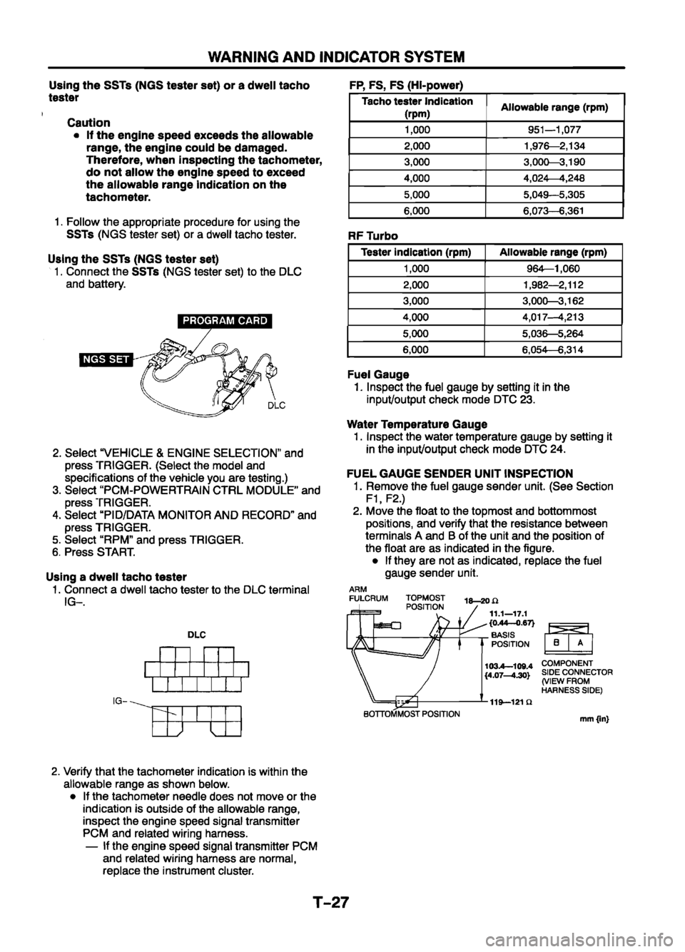MAZDA 626 1999  Workshop Manual Suplement 
