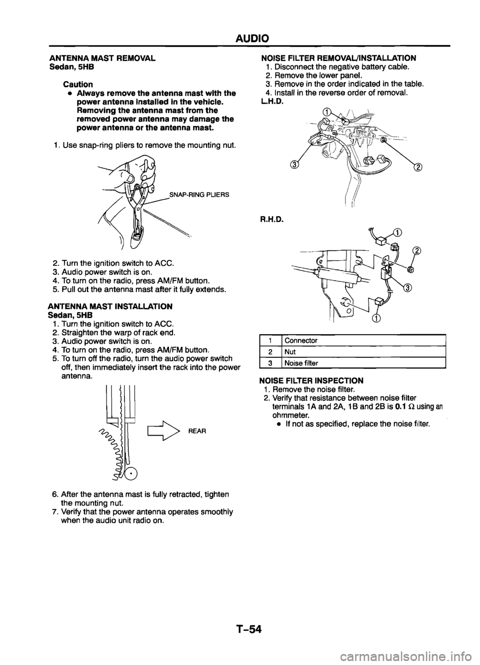 MAZDA 626 1999 Workshop Manual Suplement MAZDA 626 1999 Workshop Manual Suplement