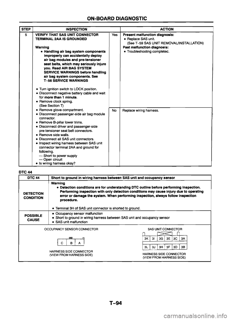 MAZDA 626 1999  Workshop Manual Suplement 