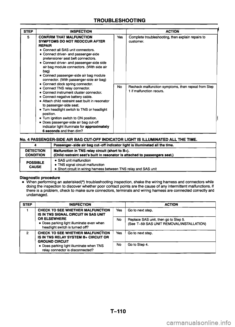 MAZDA 626 1999  Workshop Manual Suplement 