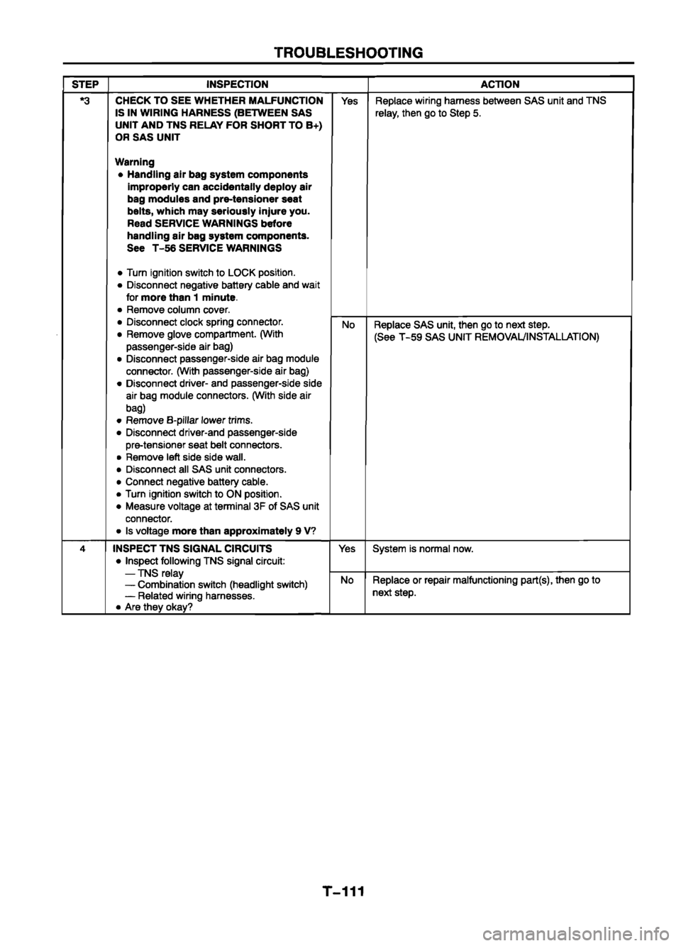 MAZDA 626 1999  Workshop Manual Suplement 