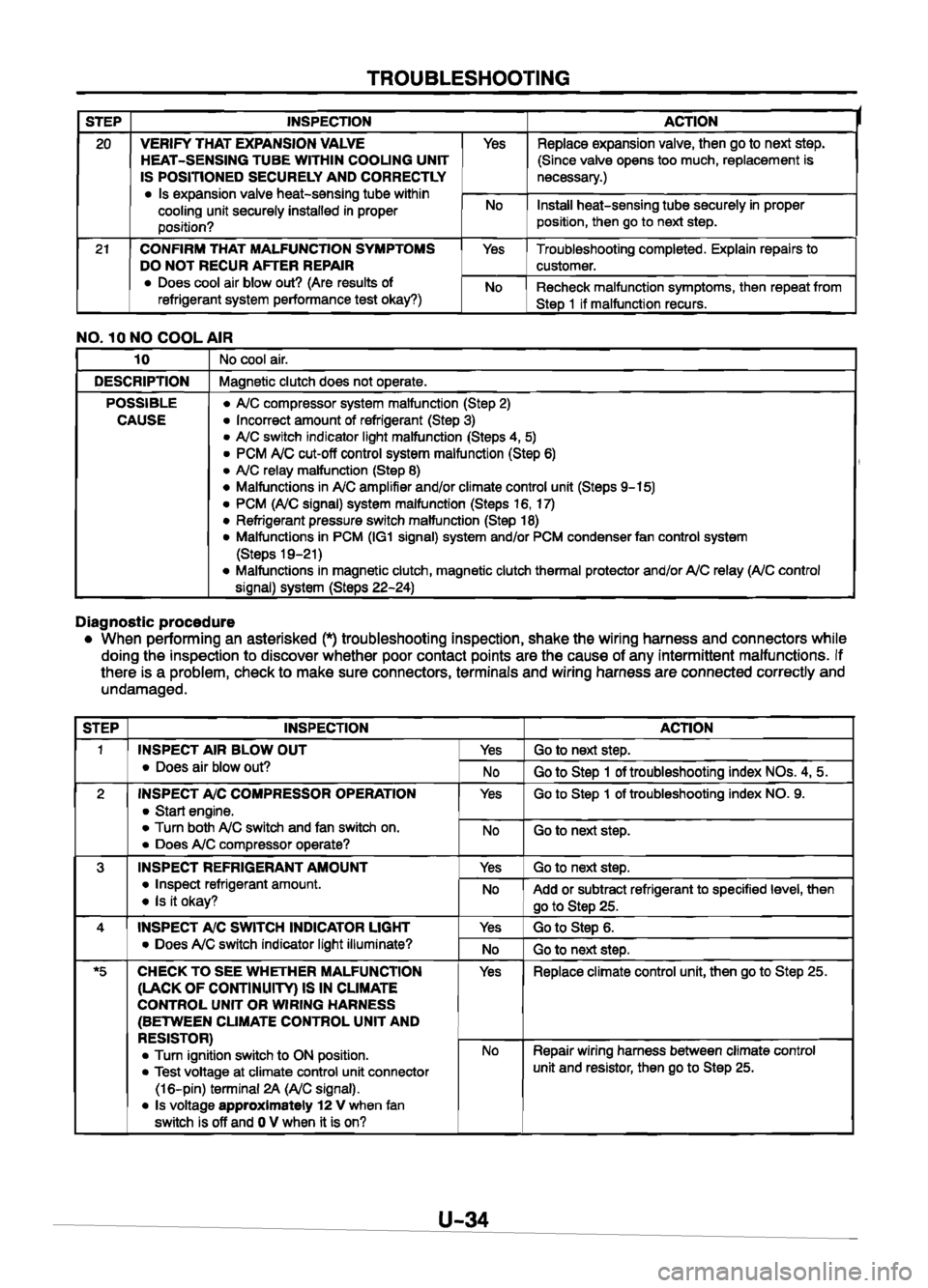 MAZDA 626 1999  Workshop Manual Suplement 