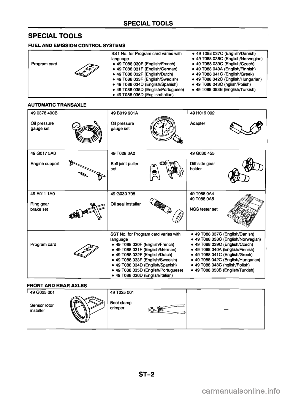 MAZDA 626 1999 Workshop Manual Suplement MAZDA 626 1999 Workshop Manual Suplement