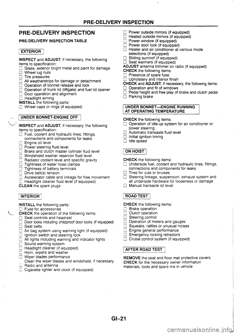 MAZDA 626 1997 Owners Manual MAZDA 626 1997 Owners Manual