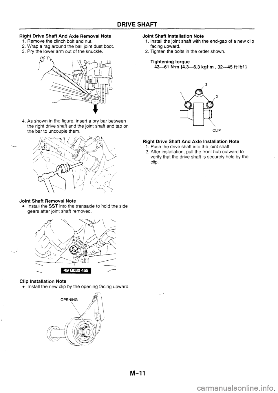 MAZDA 626 1997 Workshop Manual MAZDA 626 1997 Workshop Manual
