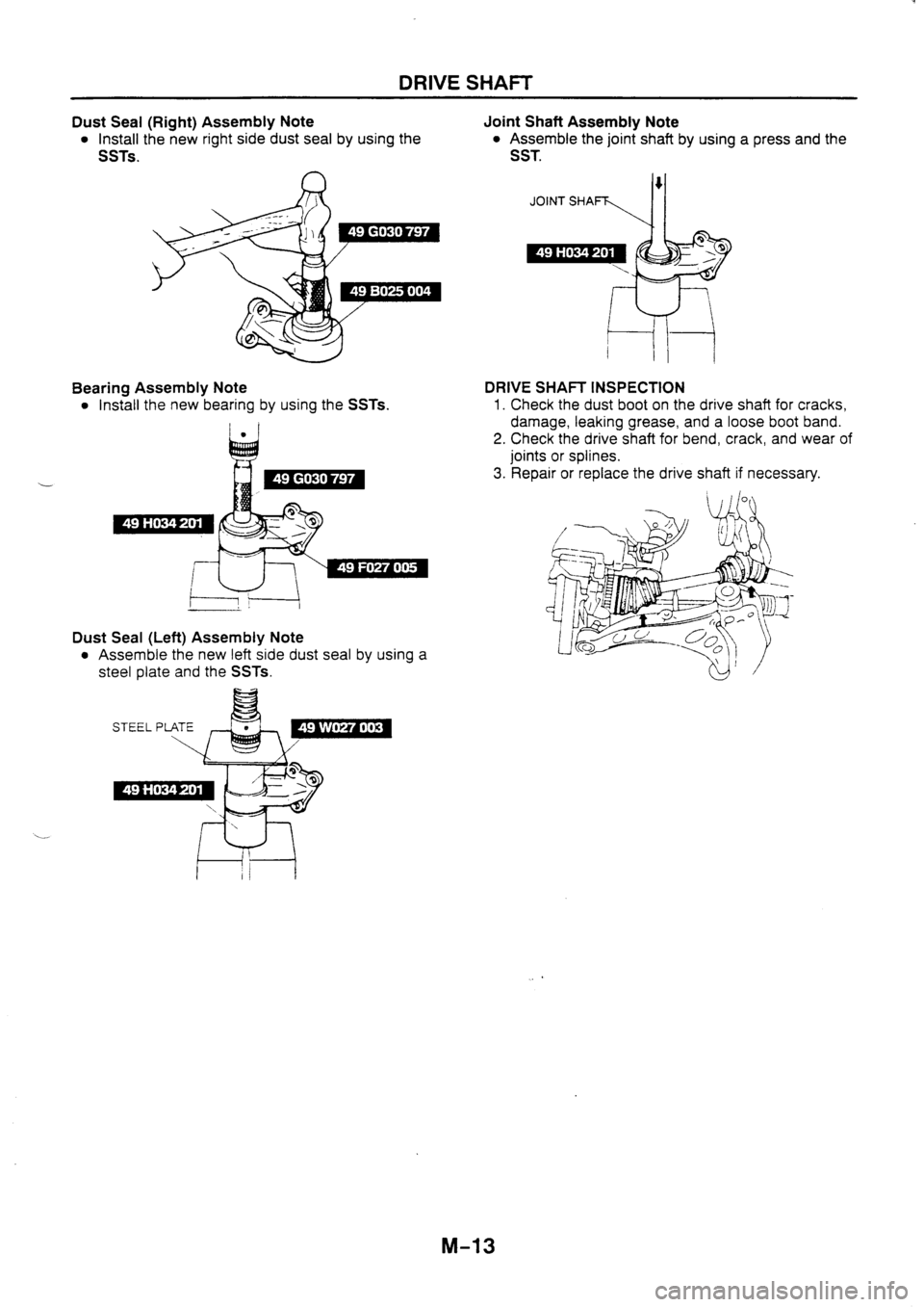 MAZDA 626 1997 Workshop Manual MAZDA 626 1997 Workshop Manual