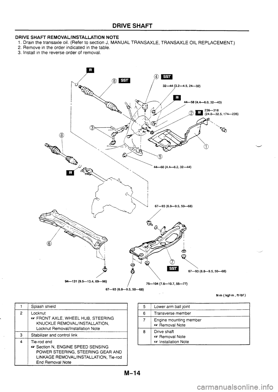 MAZDA 626 1997 Workshop Manual MAZDA 626 1997 Workshop Manual