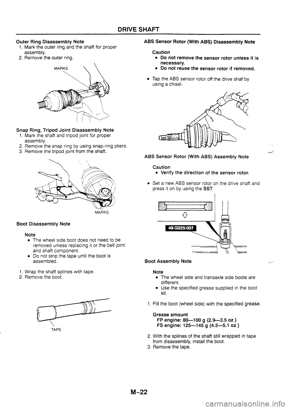 MAZDA 626 1997 Workshop Manual MAZDA 626 1997 Workshop Manual