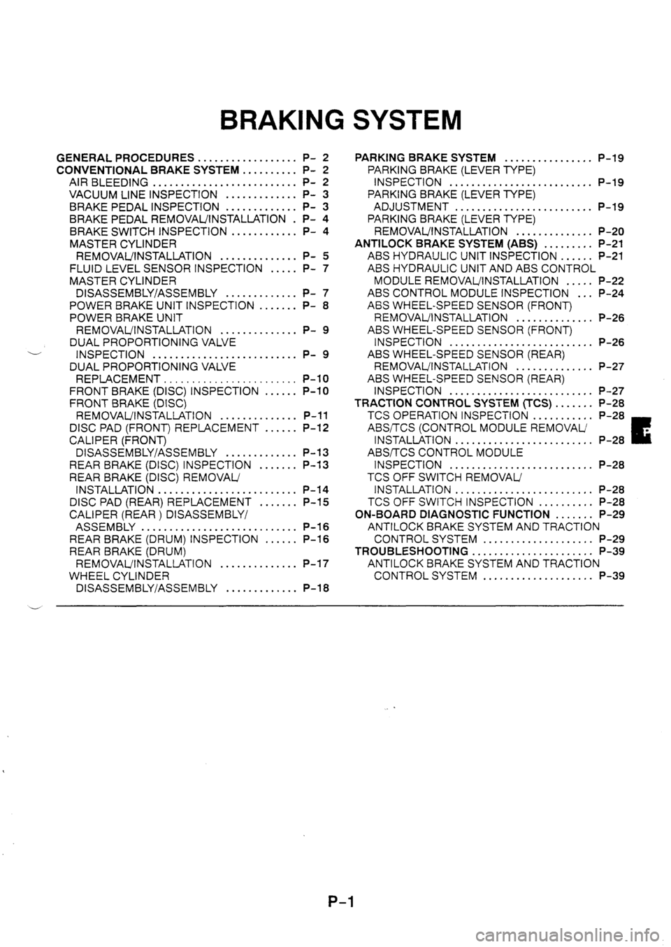 MAZDA 626 1997  Workshop Manual 